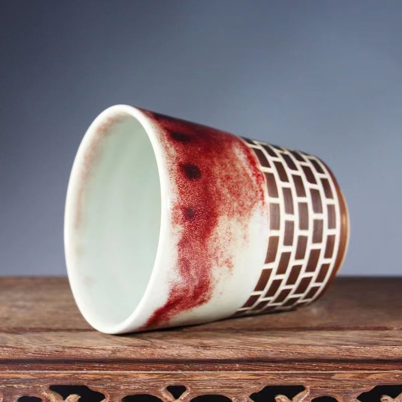 BEMY -Master Collection---Jun porcelain tea cup retro ceramic cup【M587】