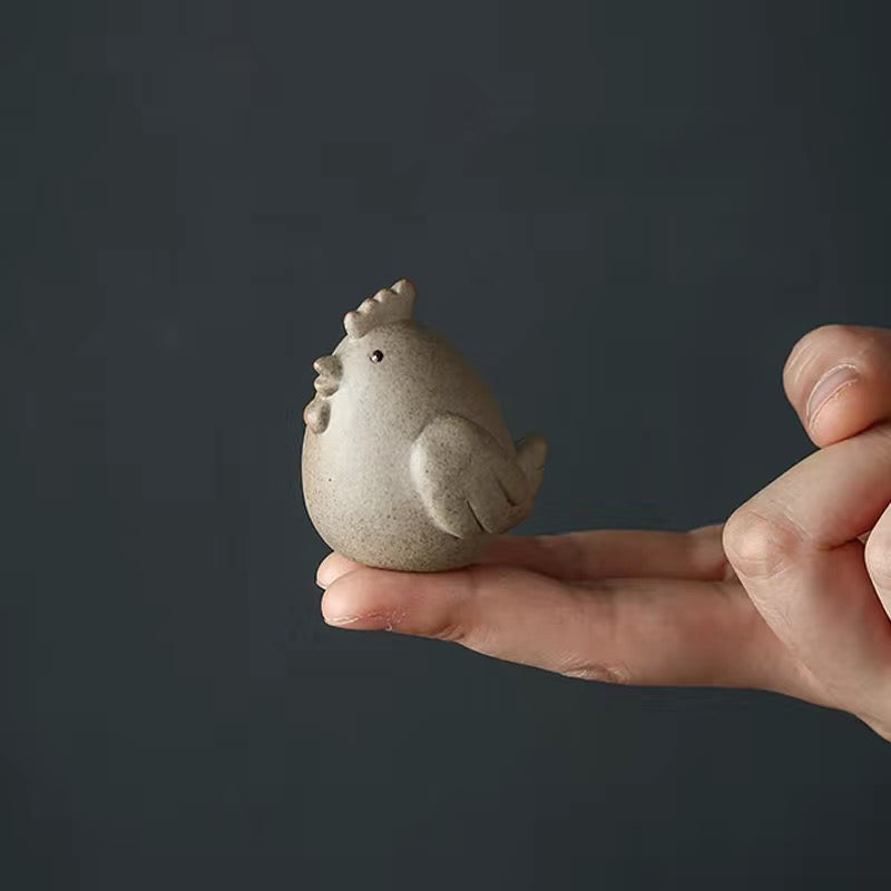 Fingertip Tea Pet 12 Chinese Zodiac Pig Sheep Rabbit Purple Sand Ornament