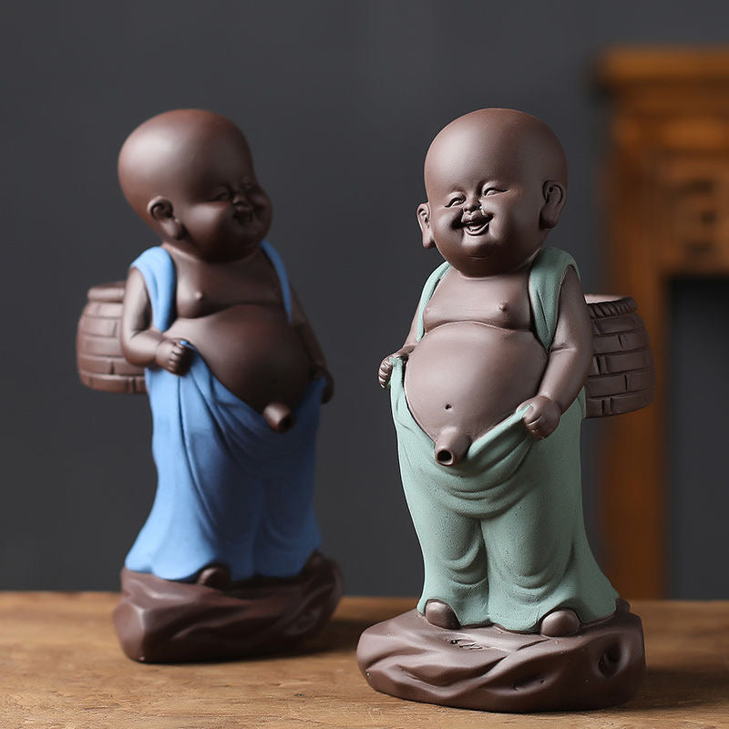 Purple sand filter water spray little monk tea child urine child Tea pet