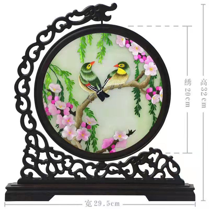 Suzhou embroidery handmade double-sided embroidery ornament