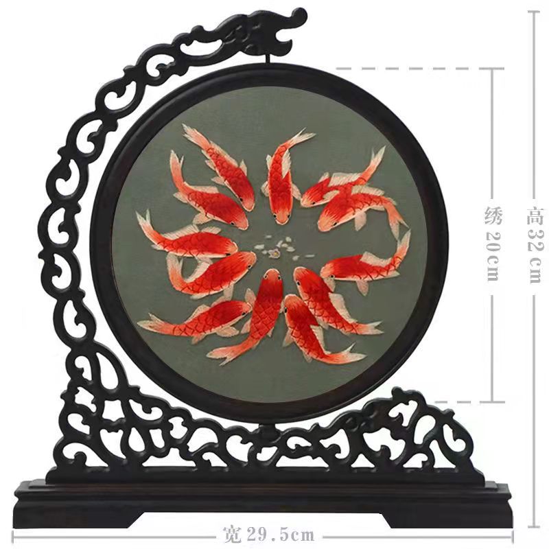 Suzhou embroidery handmade double-sided embroidery ornament