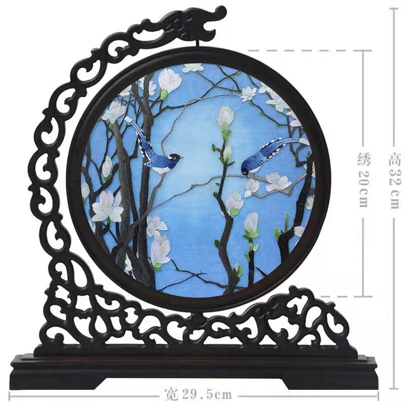 Suzhou embroidery handmade double-sided embroidery ornament