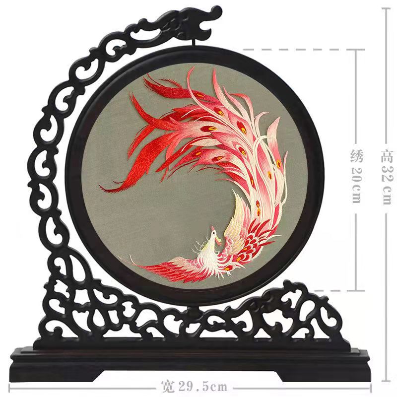 Suzhou embroidery handmade double-sided embroidery ornament