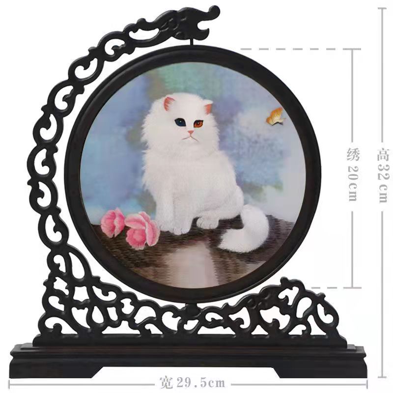 Suzhou embroidery handmade double-sided embroidery ornament