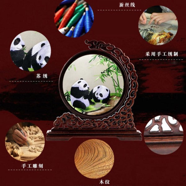 Suzhou embroidery handmade double-sided embroidery ornament