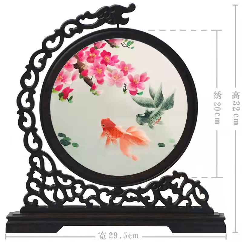 Suzhou embroidery handmade double-sided embroidery ornament