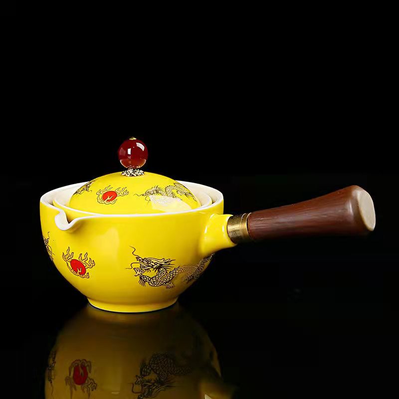 Revolving Teapot Travel Teacup Set (Multicolor)