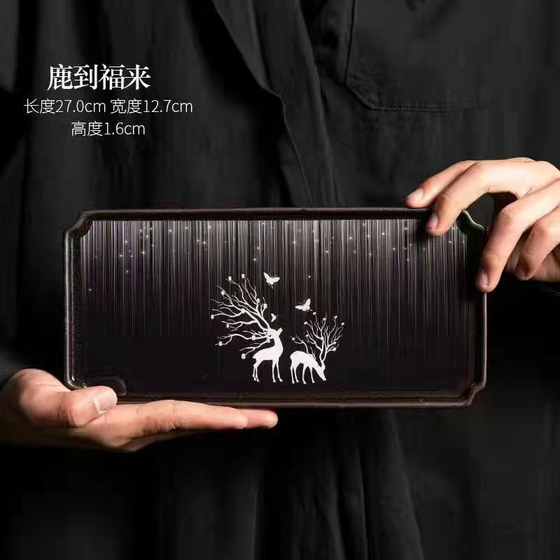 Enamel Art Tea Tray