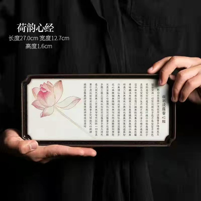 Enamel Art Tea Tray