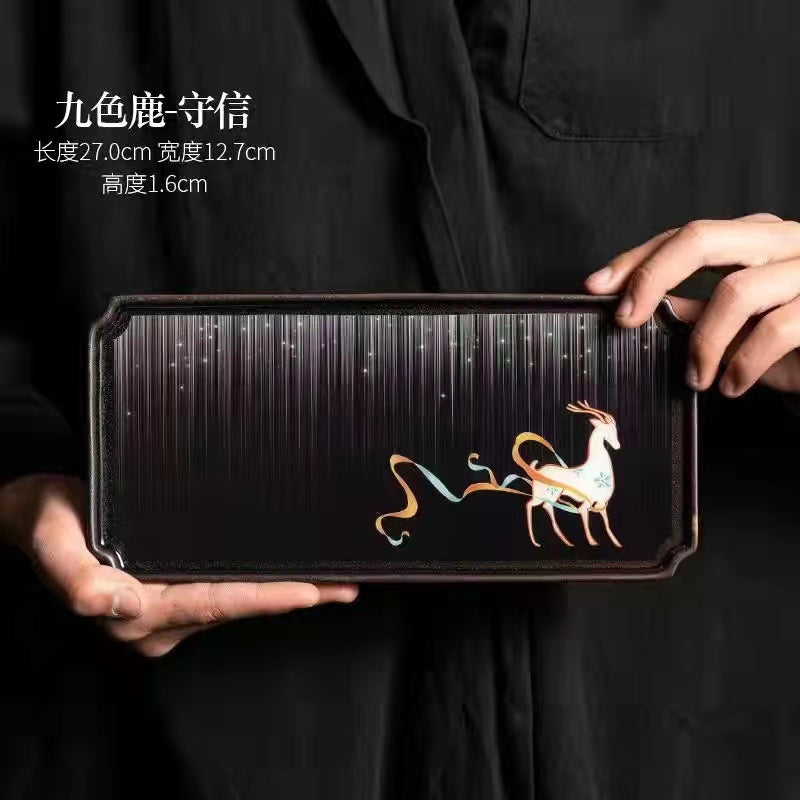 Enamel Art Tea Tray