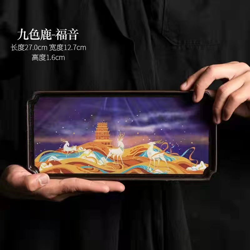 Enamel Art Tea Tray