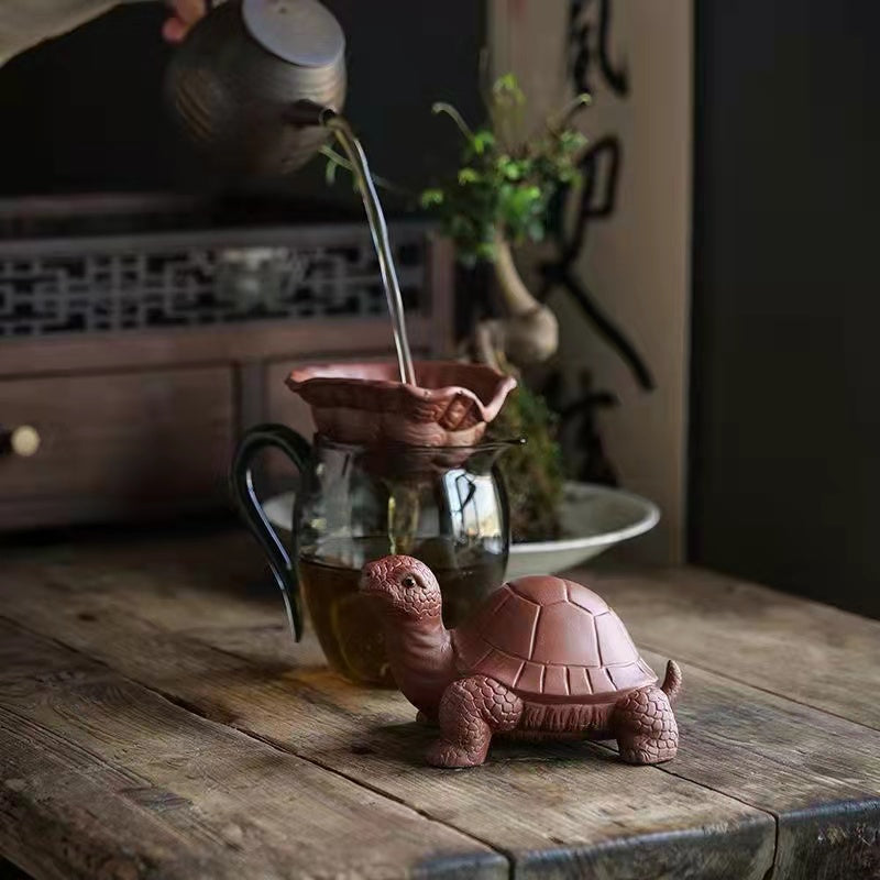 Turtle Purple Sand Tea Pet Tea Leak