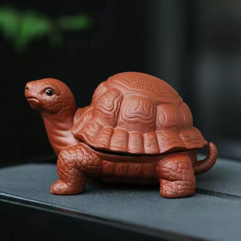 Turtle Purple Sand Tea Pet Tea Leak
