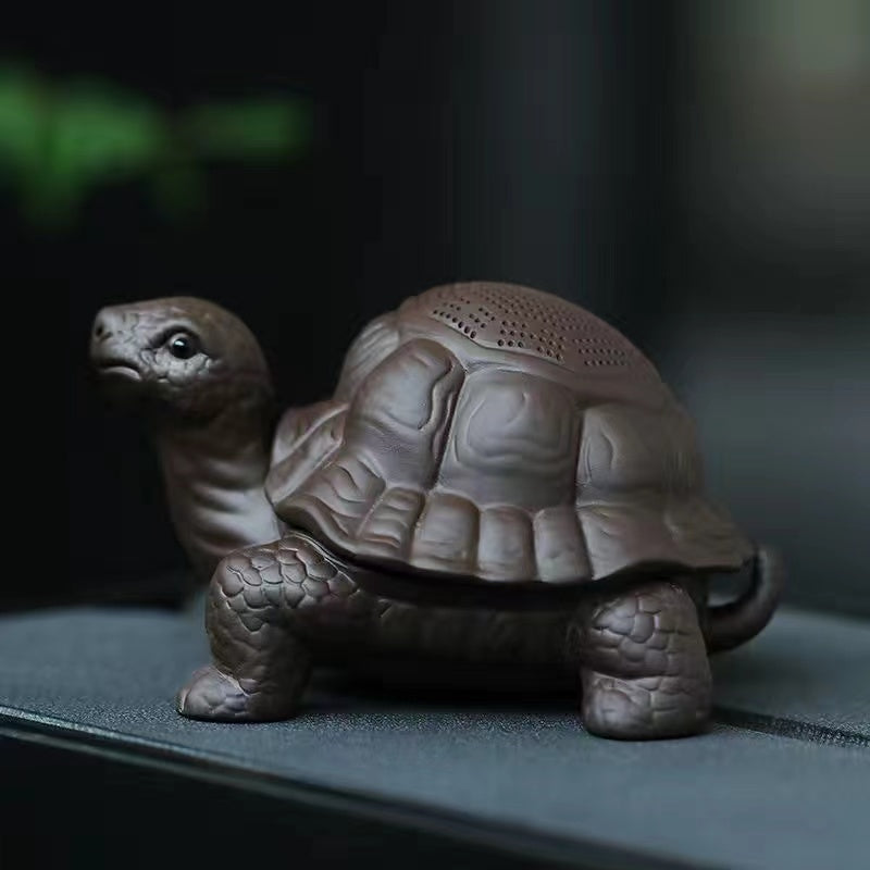 Turtle Purple Sand Tea Pet Tea Leak