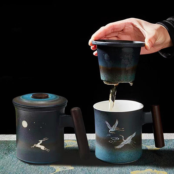 Chinese style coffee cup, beer cup, cold water Tea cup
