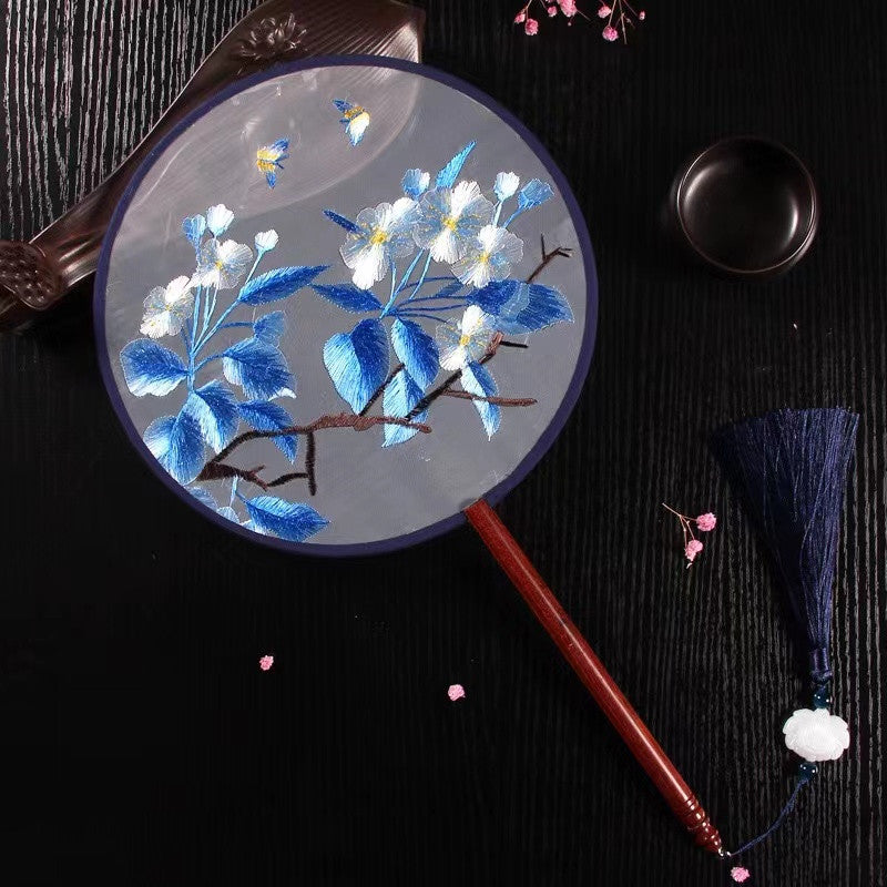 Economical Ancient style embroidery fan