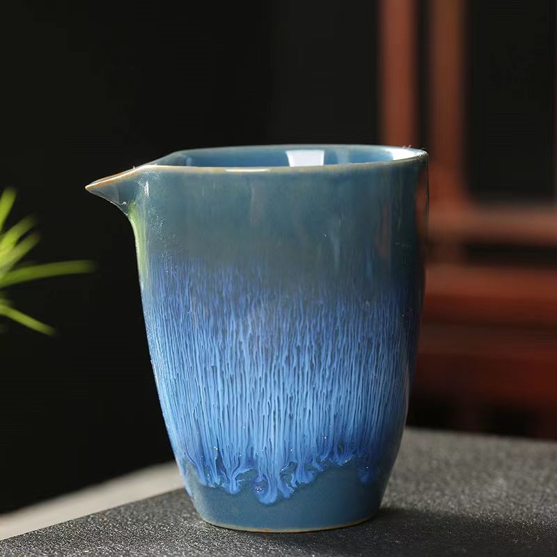 Kiln-formed fair cup