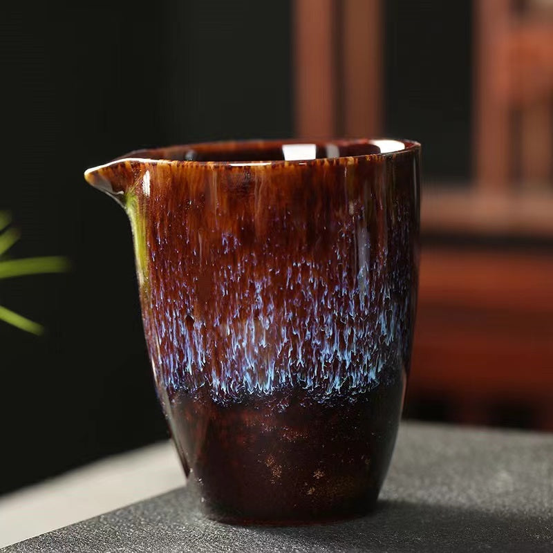 Kiln-formed fair cup