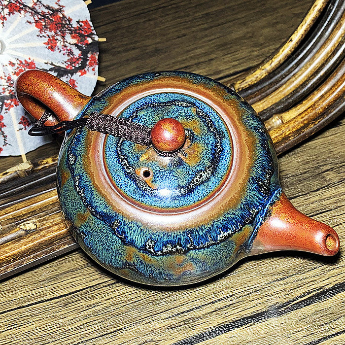 Master Collection-----Blue Flying Dragon Teapot (M239)