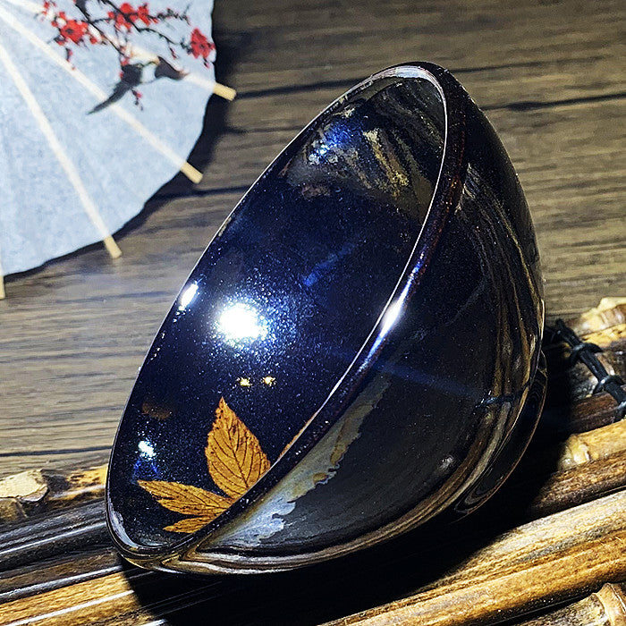 Master Collection -Yaobian golden leaves Jianzhan Teacup (M27）