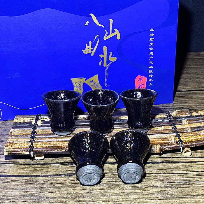 Master Collection----Eight Purple Yaobian Teacup Set (M260)