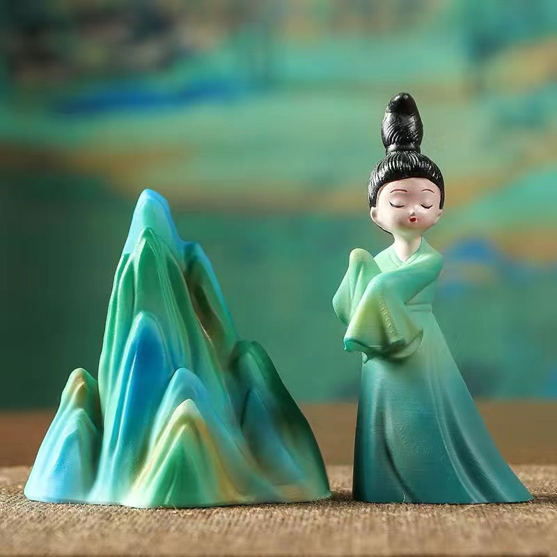 The Journey of a Legendary Landscape Painting Color Changing Tea pet