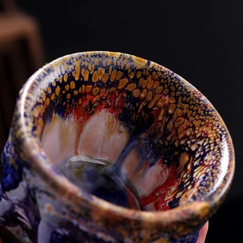 Master Collection----High-end handmade Shino yaki Tea cup(M283)
