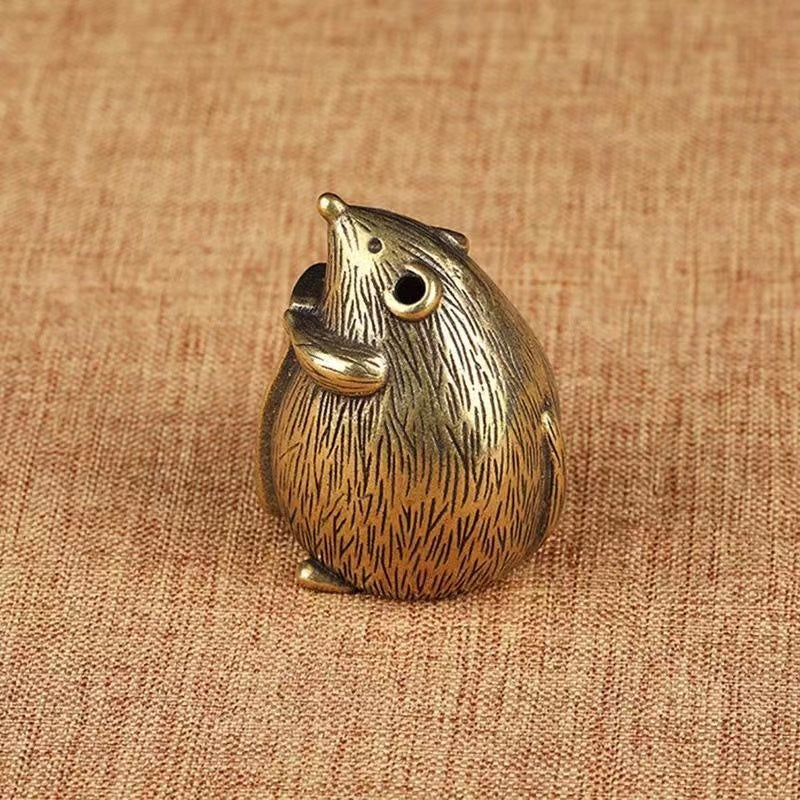 Bronze ware Congratulations on getting rich Copper mouse ornaments