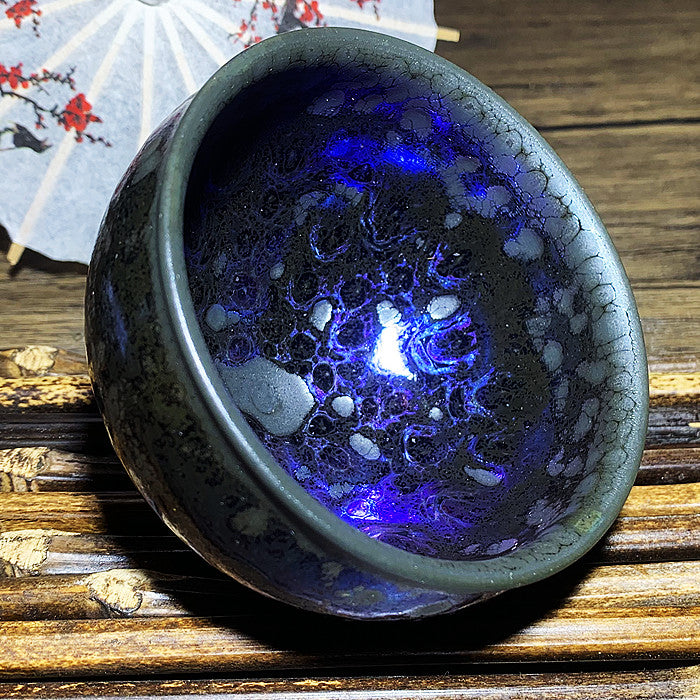 Master Collection----Purple starry sky Teacup  (M339)