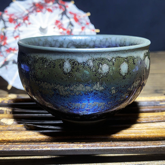 Master Collection----Purple starry sky Teacup  (M339)