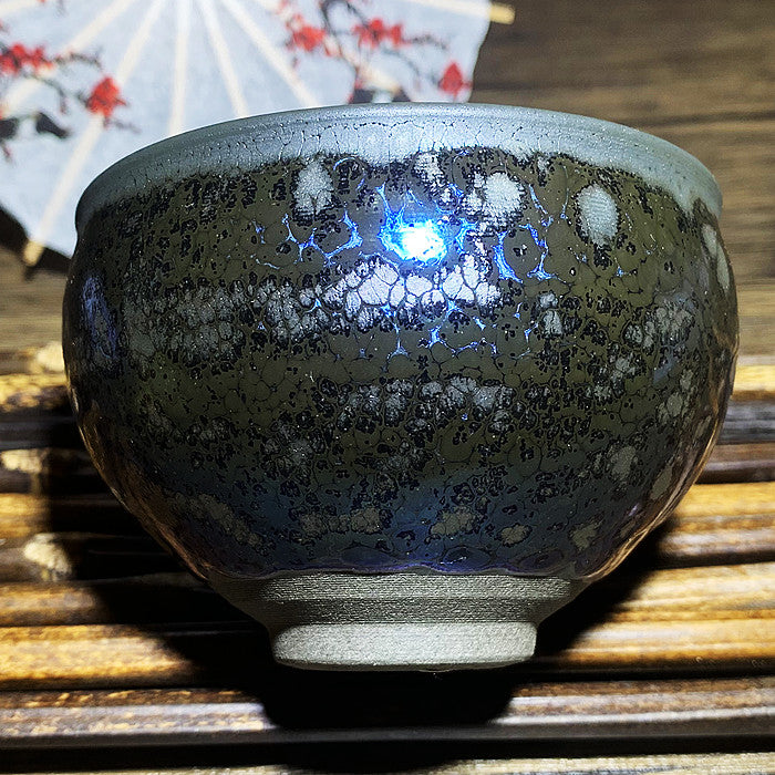Master Collection----Purple starry sky Teacup  (M339)