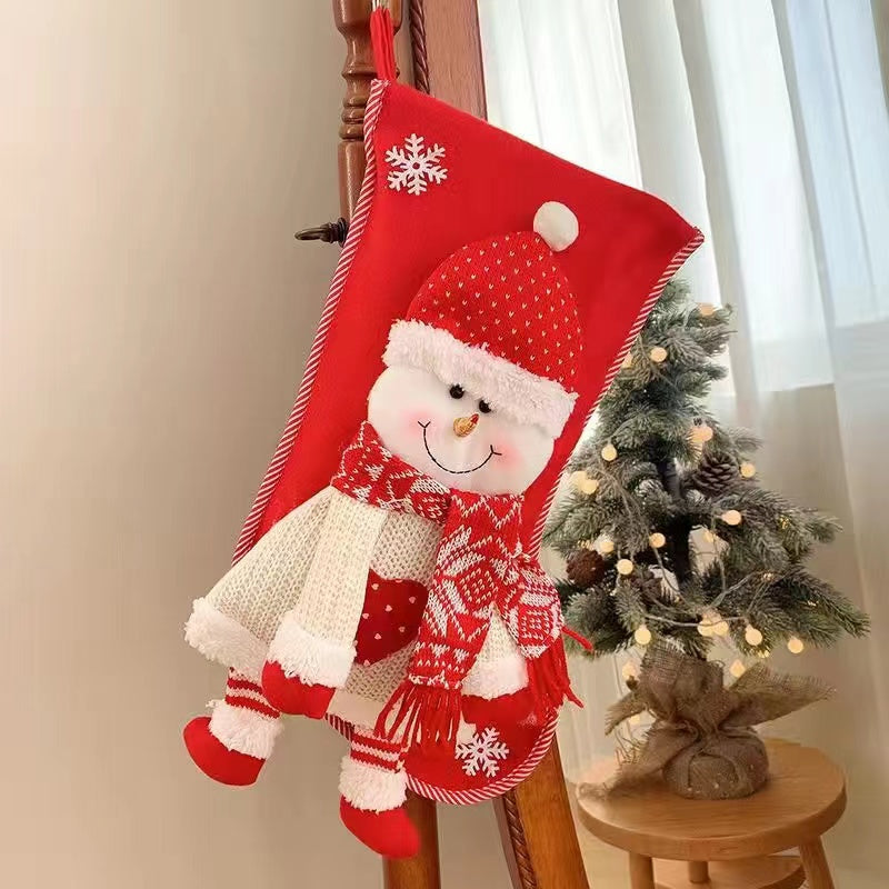 High grade Christmas sock gift bag Large old man Christmas gift bag