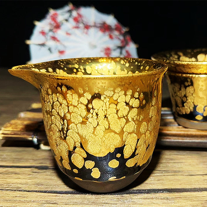 Master Collection---High-end handmade gold Teacup set(M525)