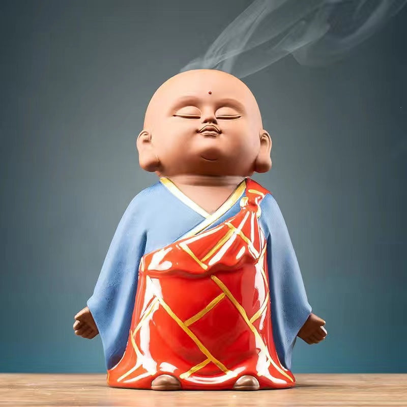 Ceramic dish incense burner small monk incense burner indoor incense burner